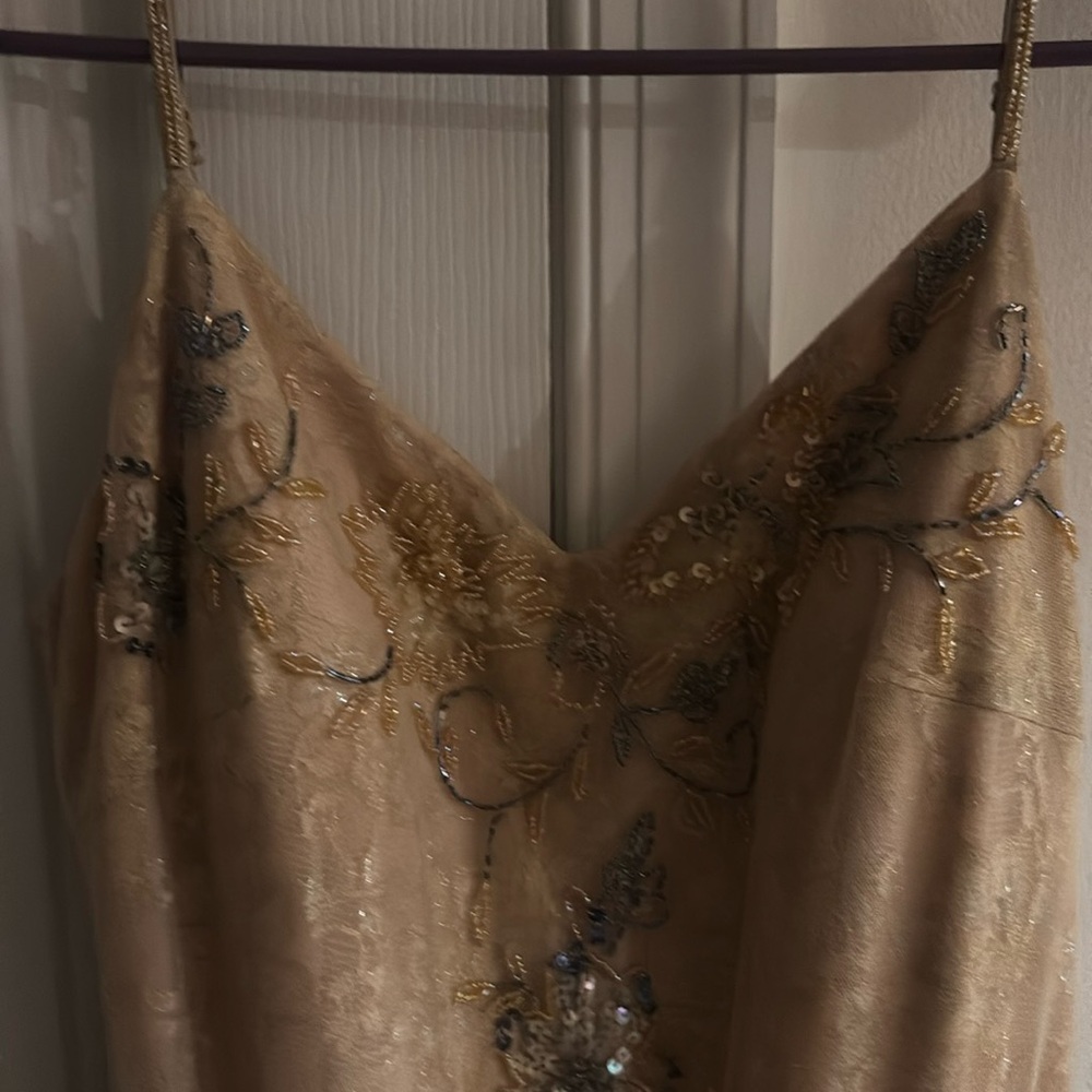 Sue Wong Elegant Cream Gown - Picture 6 of 9